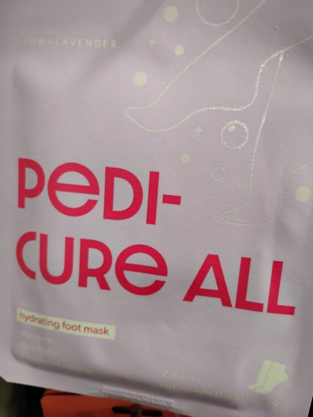 New Lemon Lavender Pedi _Cure All Hydrating Foot Mask